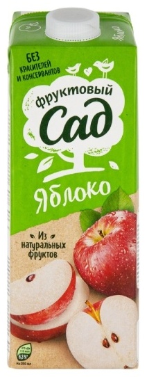 Купить Фруктовый сад нектар яблоко 0.95 л в кредит в Алматы – Kaspi Магазин