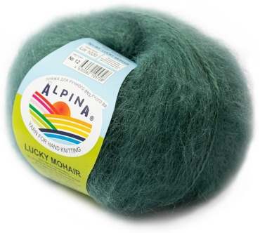 Моток ALPINA Lucky mohair №12 бирюзово-мятный 150 м 50 г