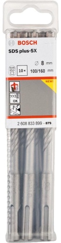 Bosch бур 2608833899 (SDS-plus, 8х100х160 мм) 10 шт
