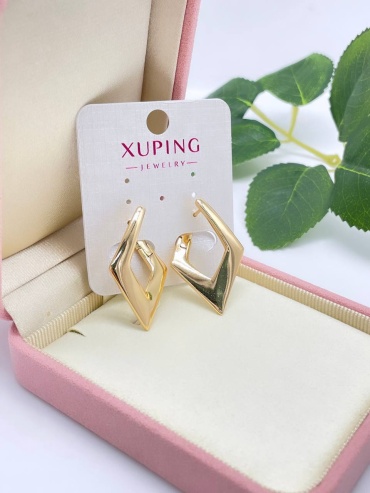 Серьги Xuping Jewelry медицинское золото, без вставок