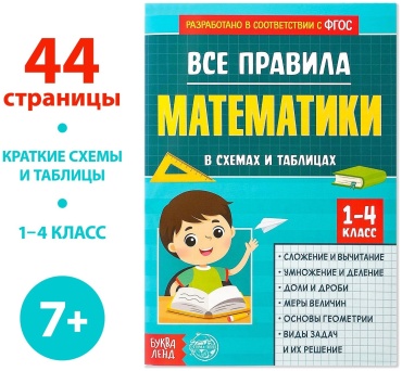 Обучающий набор Буква-ленд Все правила математики