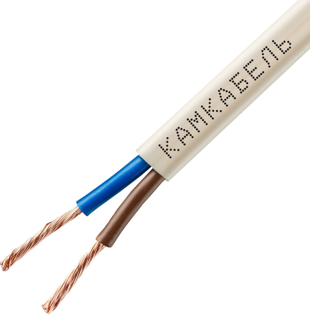 Камкабель кабель ШВВП 2x0.75, 100 м