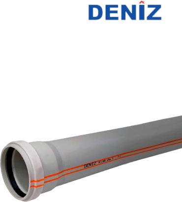 Труба водопроводная Deniz ПВХ L 2 м х D 70 мм PN 6