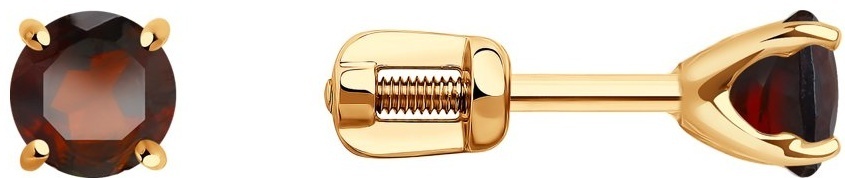 Пусеты SOKOLOV EAR-SO-585-333137 вес 1.22 г золото, гранат