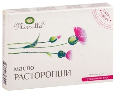 Mirrolla Расторопши масло 0.3 г капсулы 100 шт