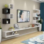 Полка Sore sore134, 200х18x130 см, черный, белый