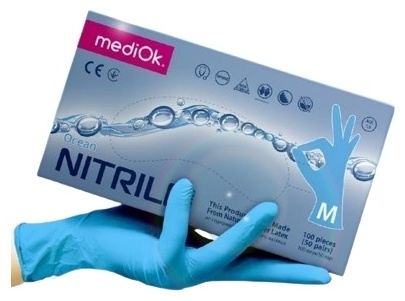 MediOk перчатки 850404 синий 100 шт