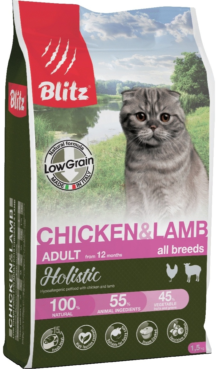 Купить Корм BLITZ Holistic Chicken&Lamb курица и ягненок курица ...
