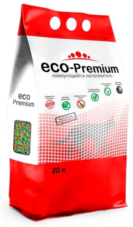 Купить Наполнитель ECO-Premium с экстрактом Тутти-Фрутти комкующийся 20 ...