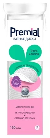 Premial ватные диски Classic 120 шт