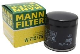 MANN-FILTER масляный фильтр W712/75