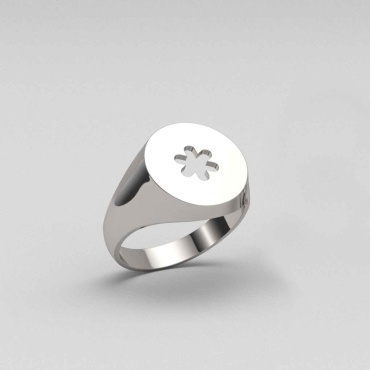 ND Jewelry ND366 размер 17.5 вес 6 г серебро, без вставок