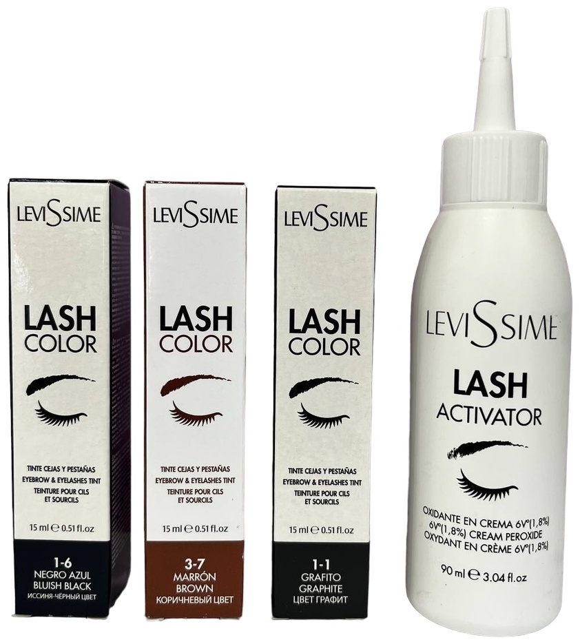 LEVISSIME Lash Color Activator 1.8% краска, оксид для краски 1-6,3-7,1-1 3х15 мл