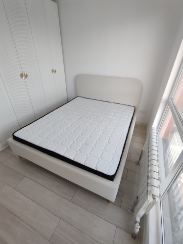 Кровать KEREGE New00001, 160x200 см, без подъёмного механизма, белый