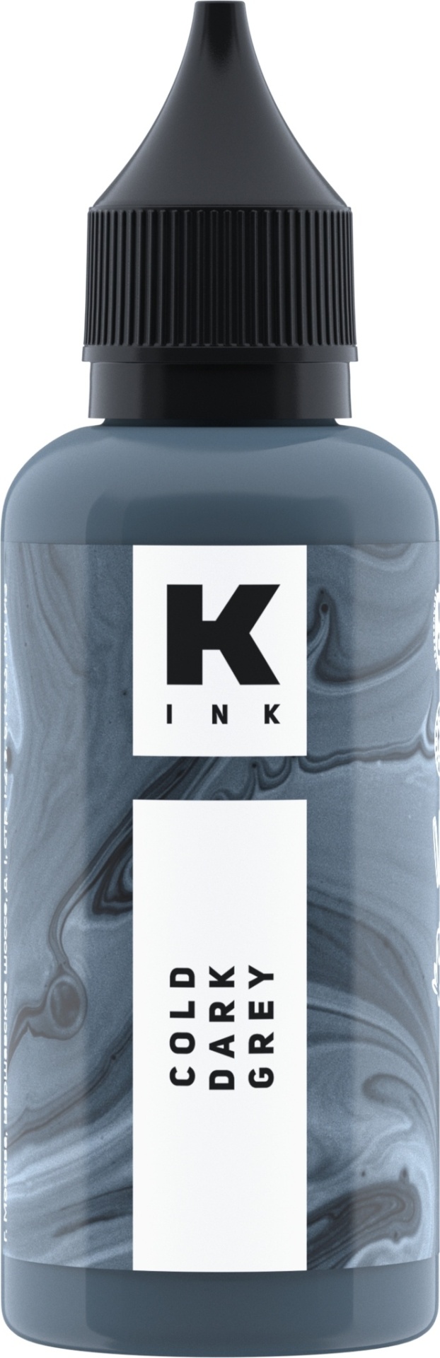 КРАСКА tattoo ink гибрид пигмент Cold Dark Grey 50 мл