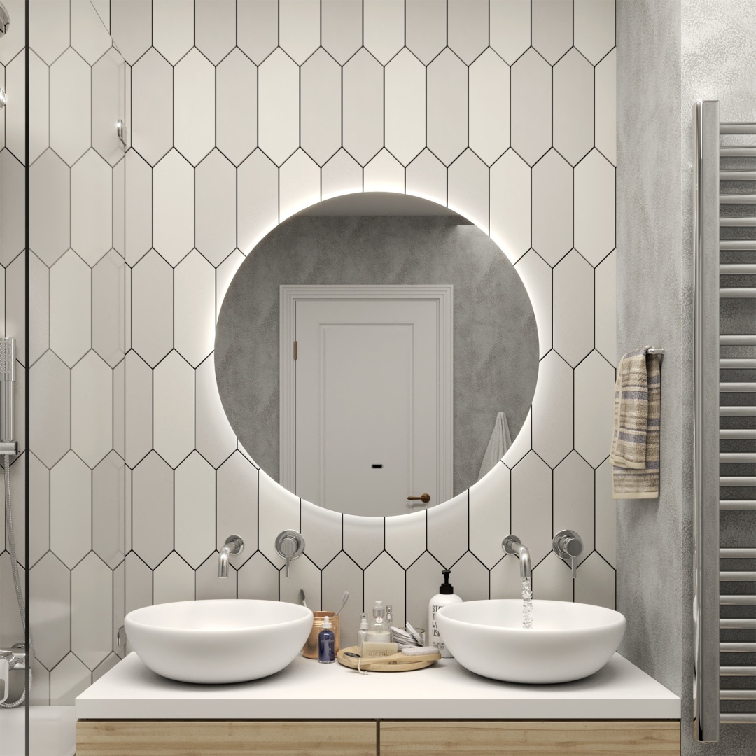 Зеркало настенное Calypso 90x90 см