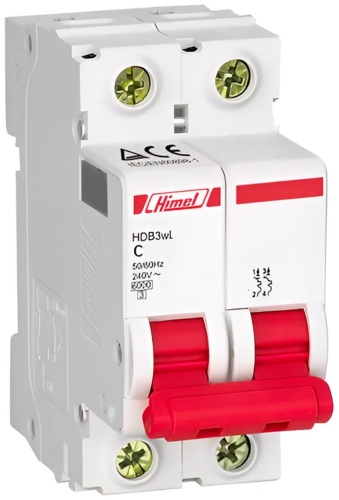 Himel автоматический выключатель 2P 10 A, 6 кА, 220/400 В