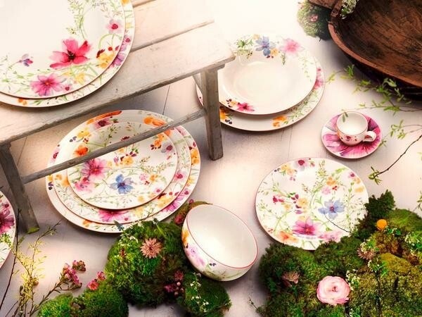 Сервиз на 2 персоны Villeroy&Boch Mariefleur Basic, предметов: 10, чайно-столовый, фарфор