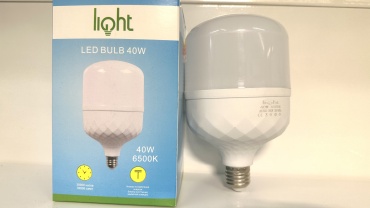 Light 40W E27, светодиодная, холодный белый