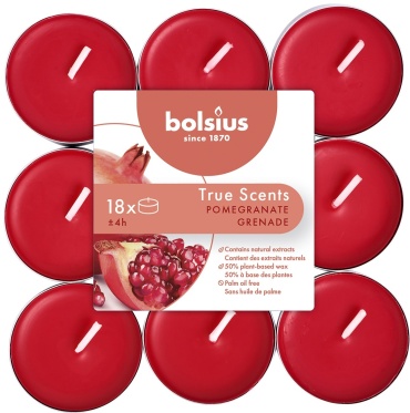 Декоративная свеча Bolsius Гранат 101926943415 1.5 см, 18 шт