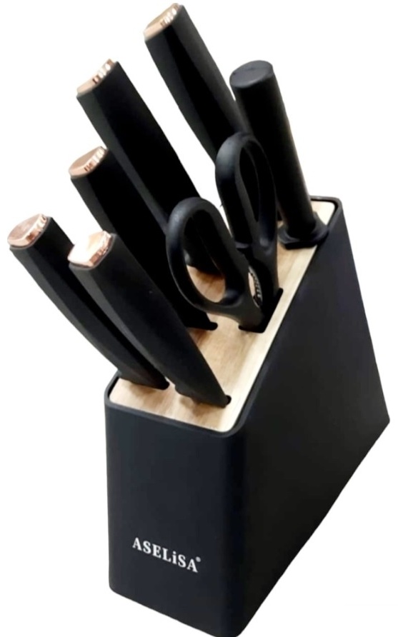Купить ASELISA набор ножей AL-806, лезвие: нержавеющая сталь 5 шт в ...