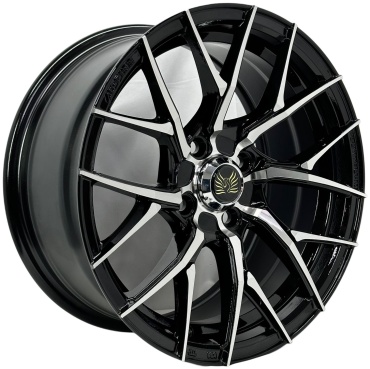 Yixing 3938 FLOW FORMING 7x15/4x100 D67.1 ET35 4 диска черный, серебристый