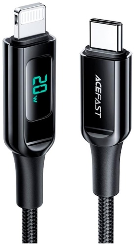 Кабель ACEFAST USB TypeC (M), Lightning (M), 1.2 м, C6-01 черный