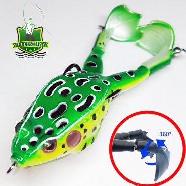 Мягкая приманка VitFishing VIT-FROG-06 13.6g 9см 1 шт 90 мм зеленый