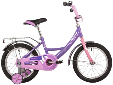 Велосипед Novatrack Vector 16 2022 10 дюймов фиолетовый