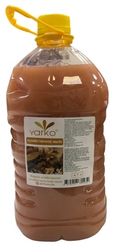 Жидкое мыло хозяйственное Yarko Хозяйственное 72% 4.7 л