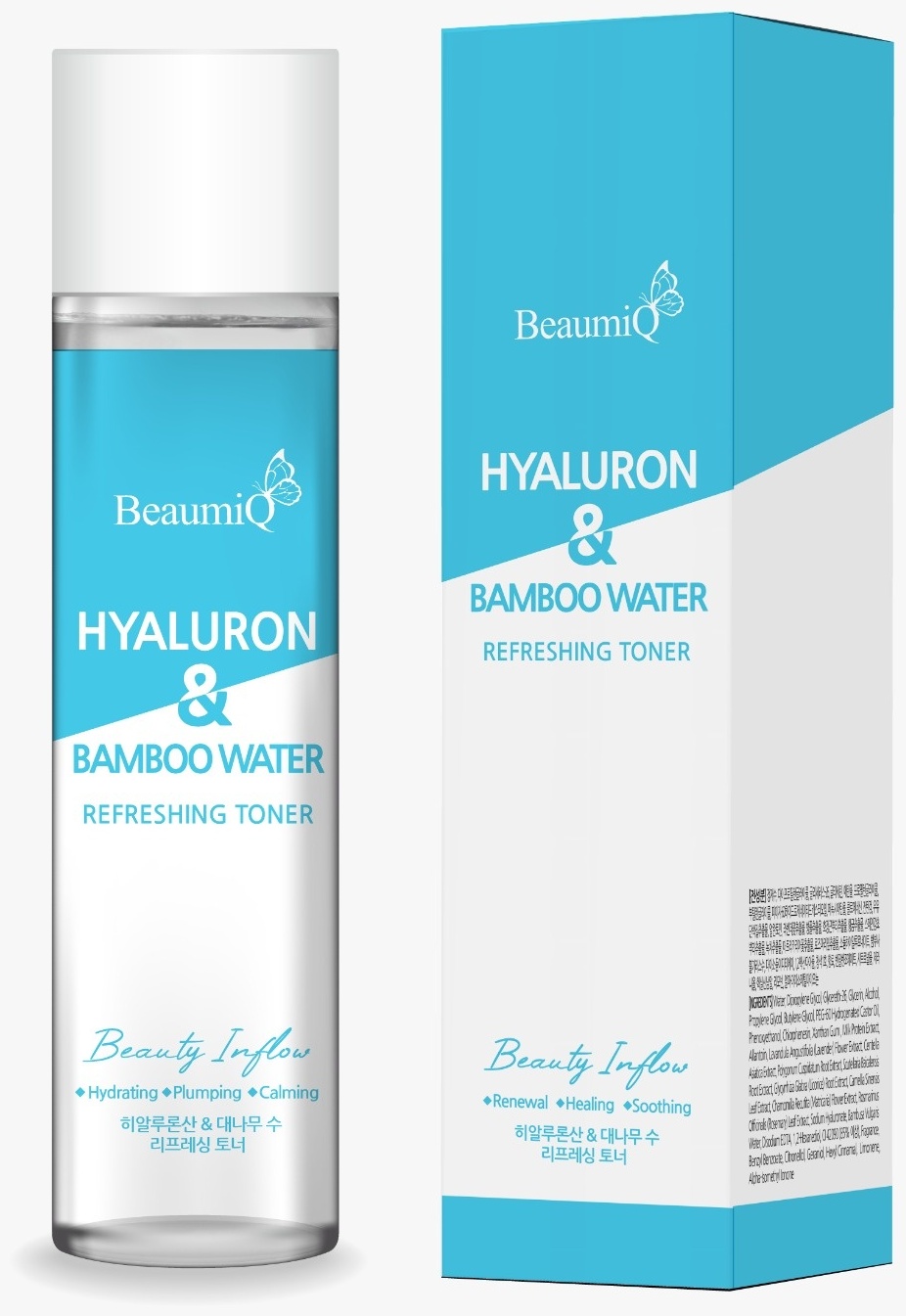 BEAUMIQ тонер Hyaluron Bamboo Water Refreshing Toner 200 мл