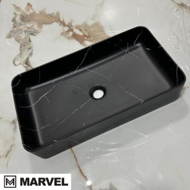 Раковина Marvel MR-R-8220B накладная прямоугольная 60х34 см, фаянс