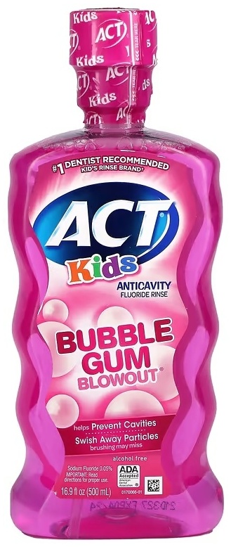 ACT Bubble Gum ополаскиватель фруктовый 500 мл