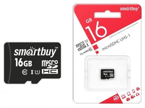 Карта памяти Smartbuy microSDHC 16 Гб
