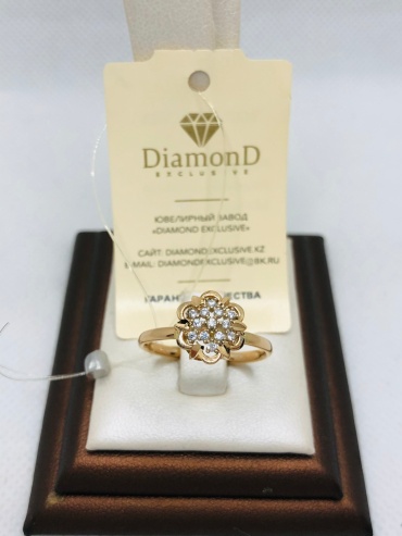 DiamonD 734791 размер 18 вес 1.28 г золото, фианит