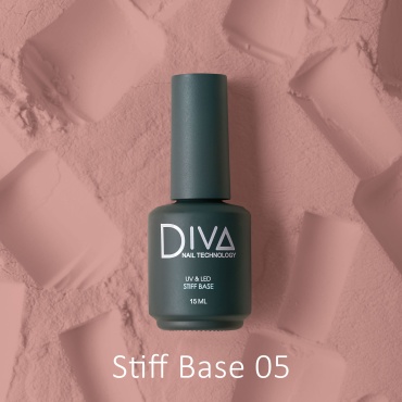 Diva nail technology базовое покрытие French base Stiff base 05 камуфлирующее 15 мл