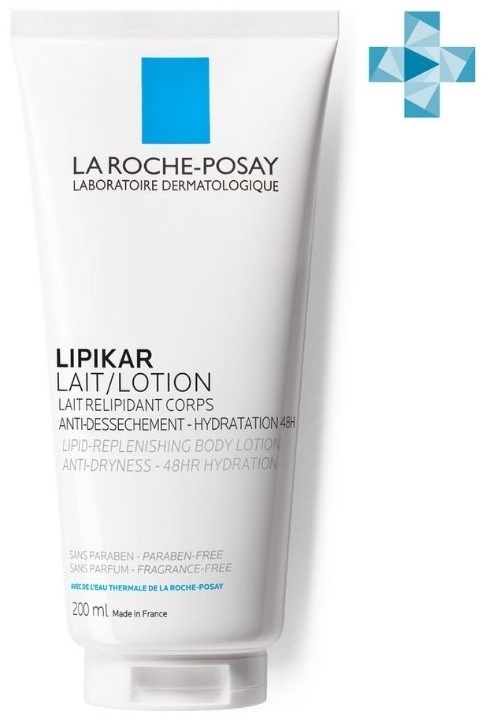 LA ROCHE-POSAY LIPIKAR Lait Молочко для сухой и очень сухой кожи младенцев, детей и взрослых, 200 мл