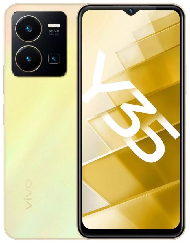 Смартфон VIVO Y35 4 ГБ/64 ГБ золотистый