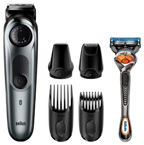 Braun триммер BT7220 черный, серый