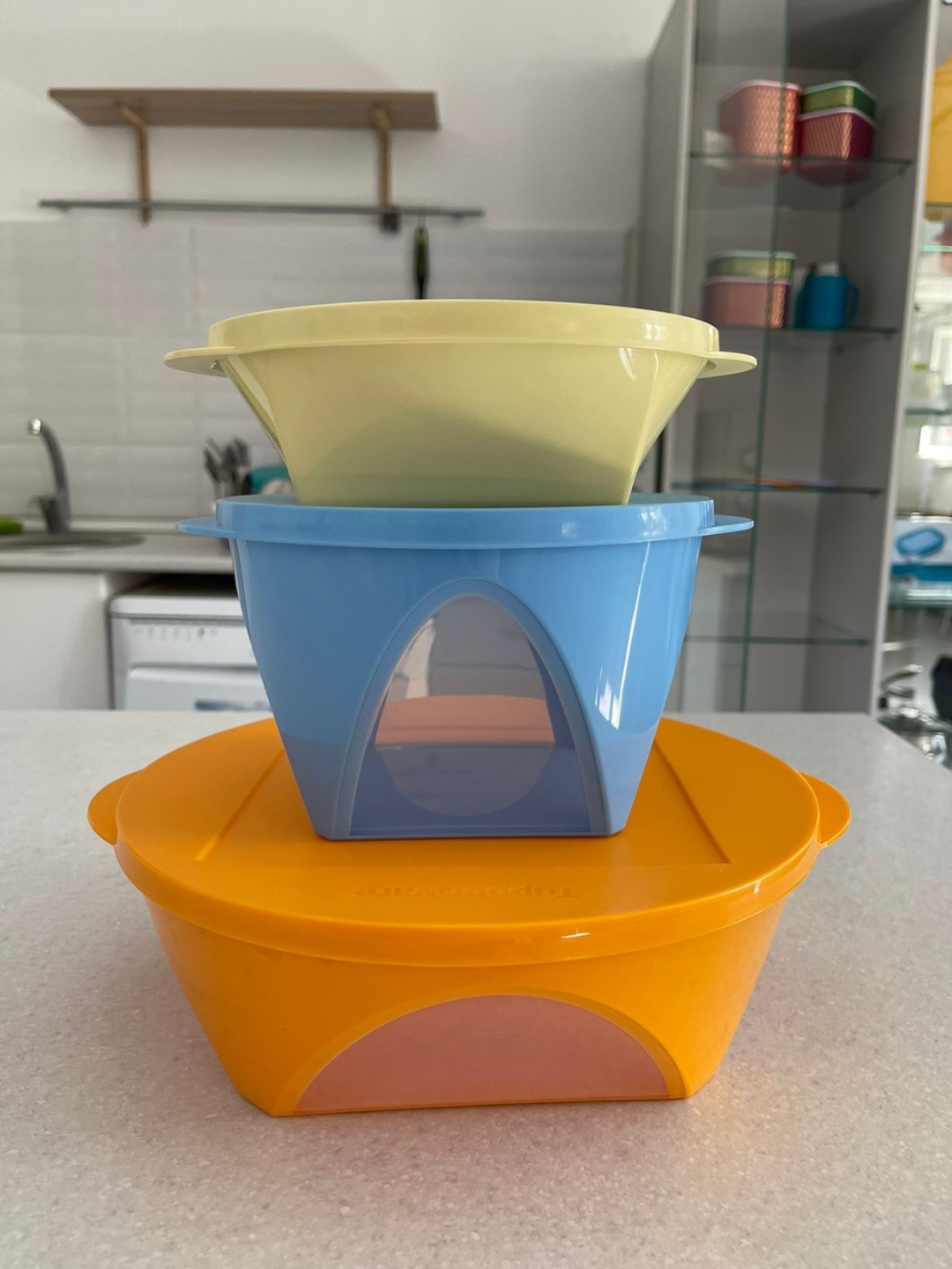 Купить Tupperware набор контейнеров 10345640 3 шт, пластик в кредит в ...