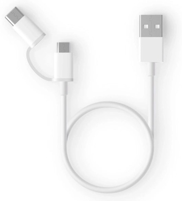 Кабель Xiaomi USB 2.0 (M), USB TypeC (M), micro-USB 2.0 (M), 1 м, ZMI AL501 белый