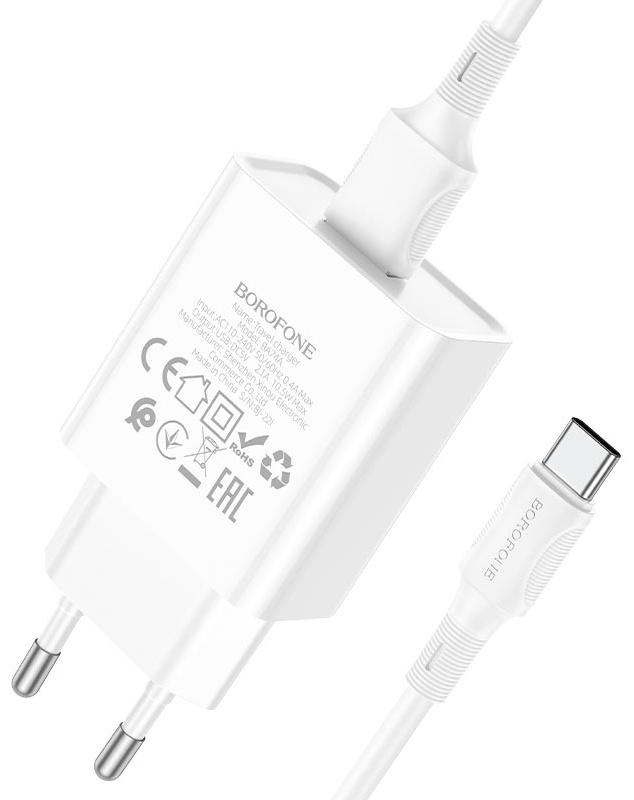 Купить Зарядное устройство Borofone BA74A Type-C белый в Алматы ...