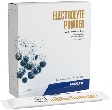 Maxler Electrolyte Powder 15x6.8 g Blueberry Черника (Голубика)
