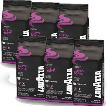 Кофе Lavazza Gusto Forte зерновой 6 упаковок по 1000 г