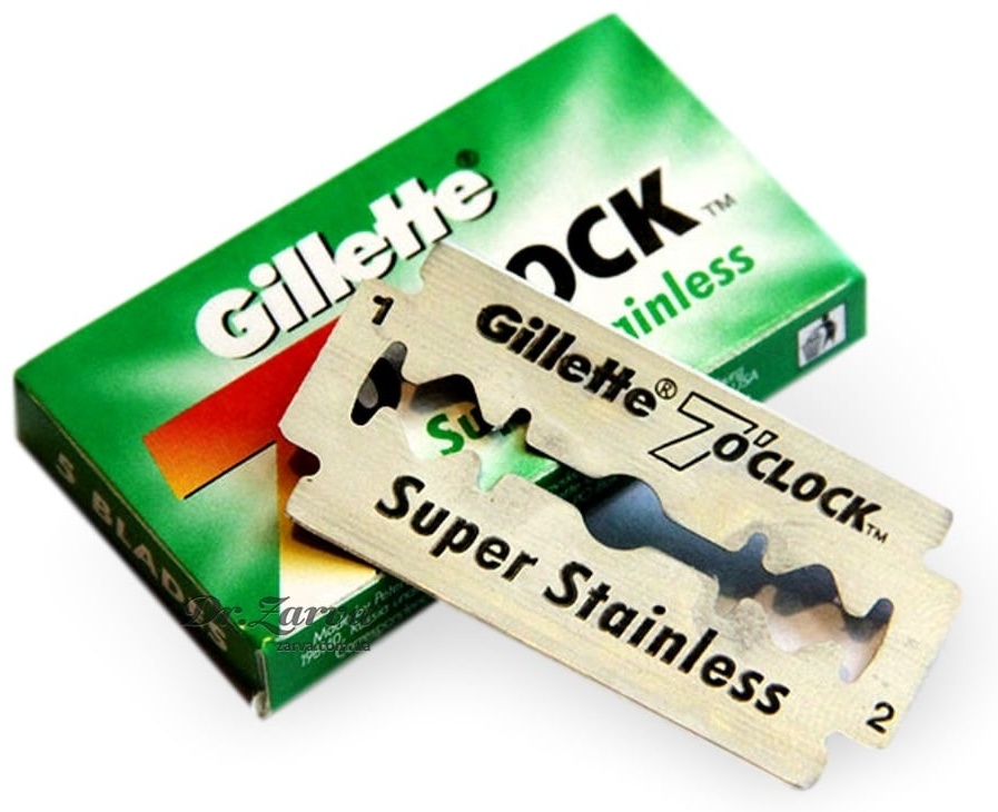 Gillette 7 o clock лезвие классическое 5 шт
