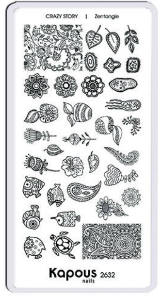 Kapous Nails пластины 2632 Zentangel