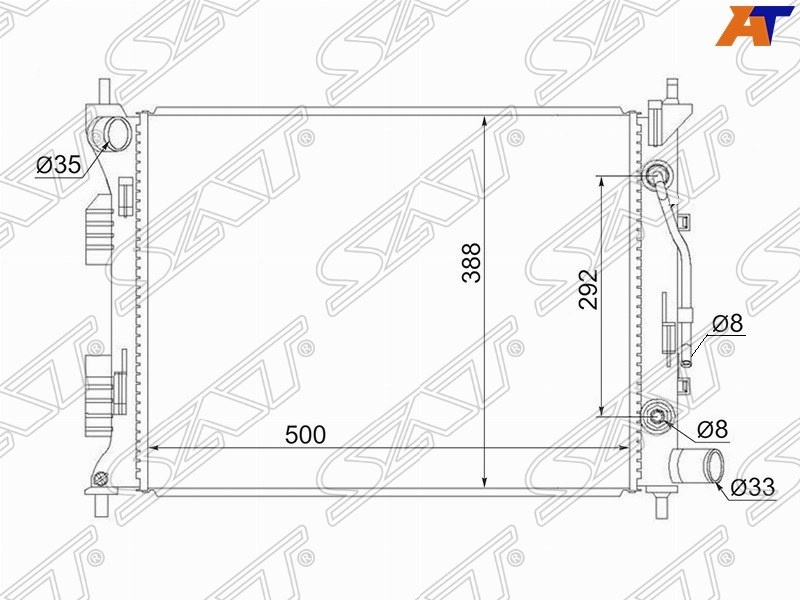 SAT радиатор основной SGHY0016R
