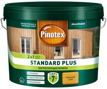 Pinotex антисептик Standard Plus сосна, 9 л