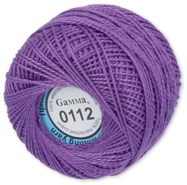Клубок GAMMA Ирис0112 сиреневый 82 м 10 г