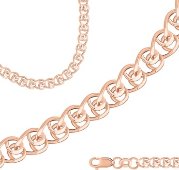 LUXOR JEWELRY LUXOR НЦ 12-087ПГ-60_50_4,5 длина 50 см, вес 4.5 г золото, плетение лав